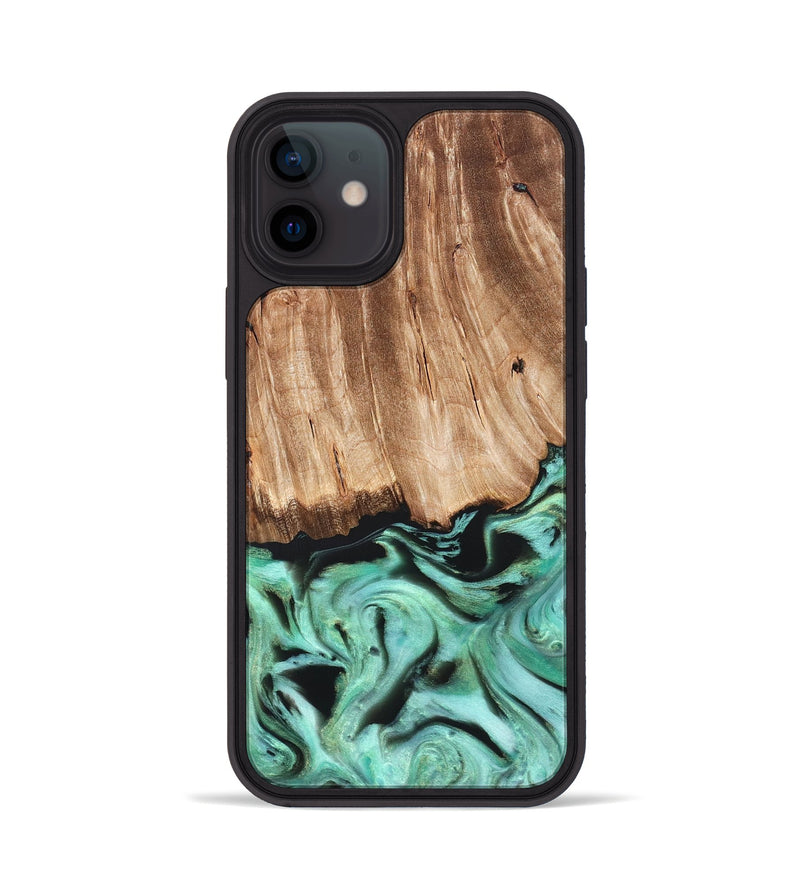 iPhone 12 Wood Phone Case - Rufus (Green, 821188)