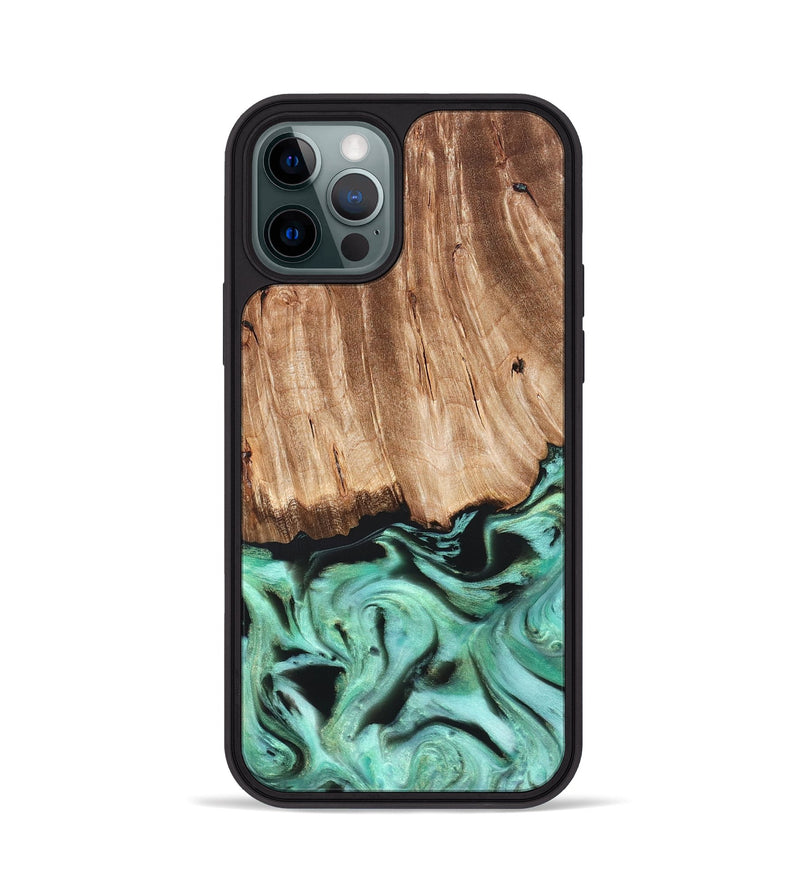 iPhone 12 Pro Wood Phone Case - Rufus (Green, 821188)