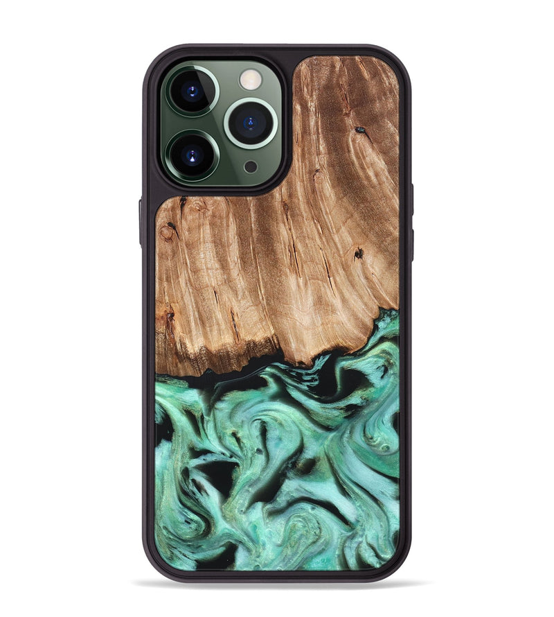 iPhone 13 Pro Max Wood Phone Case - Rufus (Green, 821188)