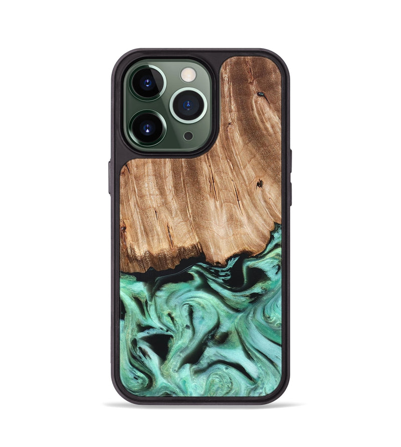iPhone 13 Pro Wood Phone Case - Rufus (Green, 821188)