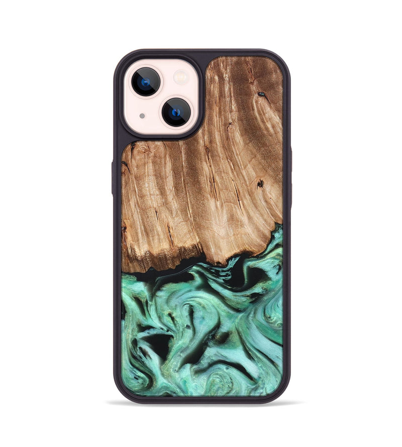 iPhone 14 Wood Phone Case - Rufus (Green, 821188)
