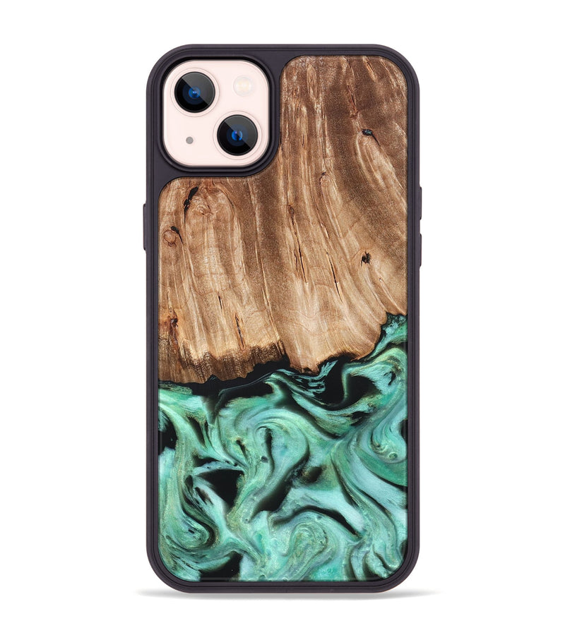 iPhone 14 Plus Wood Phone Case - Rufus (Green, 821188)