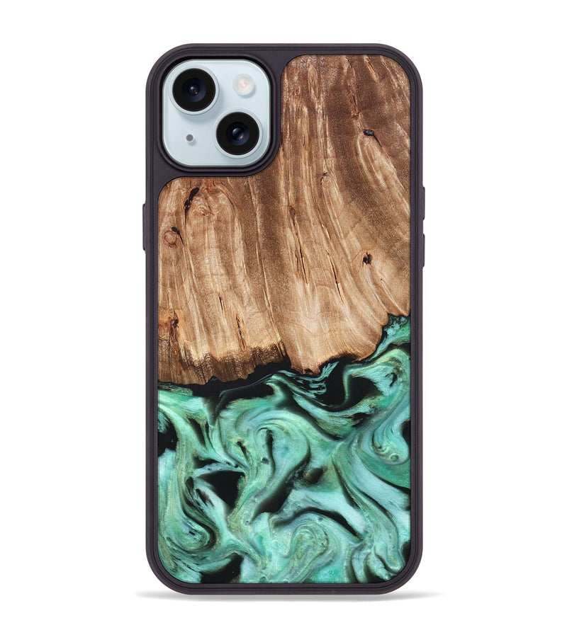iPhone 15 Plus Wood Phone Case - Rufus (Green, 821188)