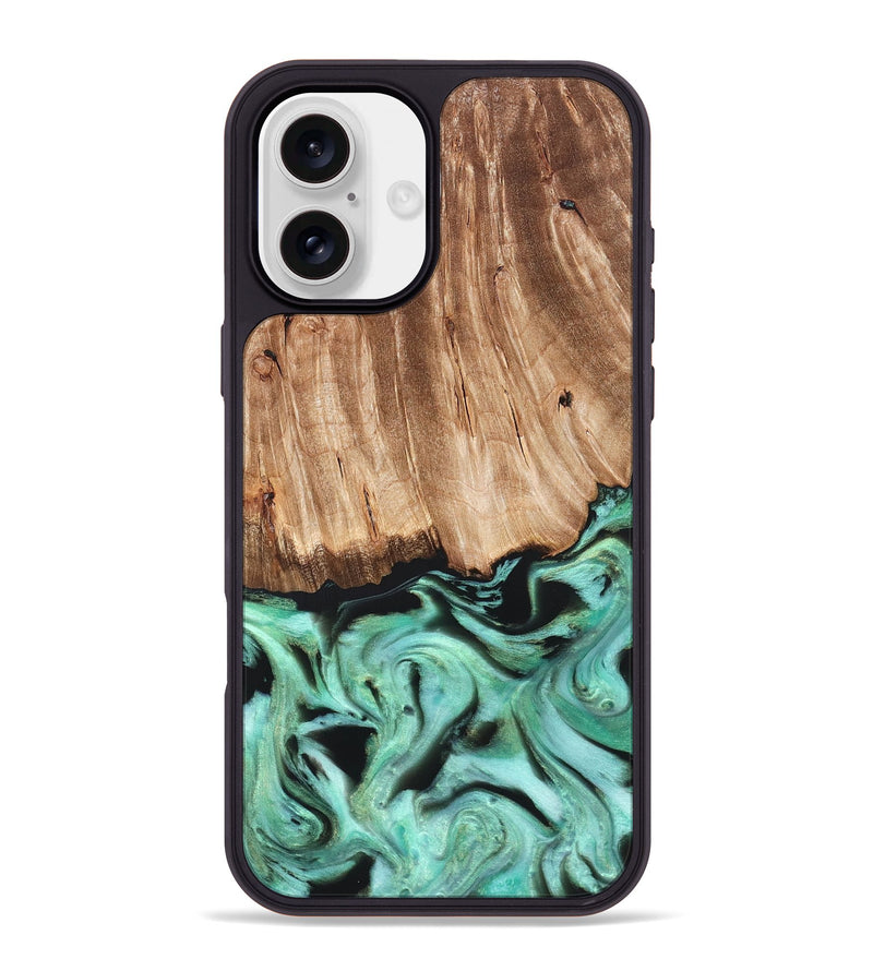 iPhone 16 Plus Wood Phone Case - Rufus (Green, 821188)