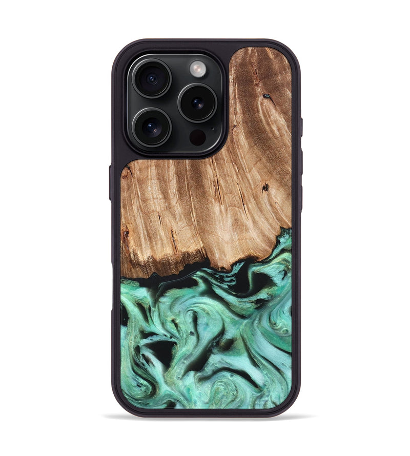 iPhone 16 Pro Wood Phone Case - Rufus (Green, 821188)