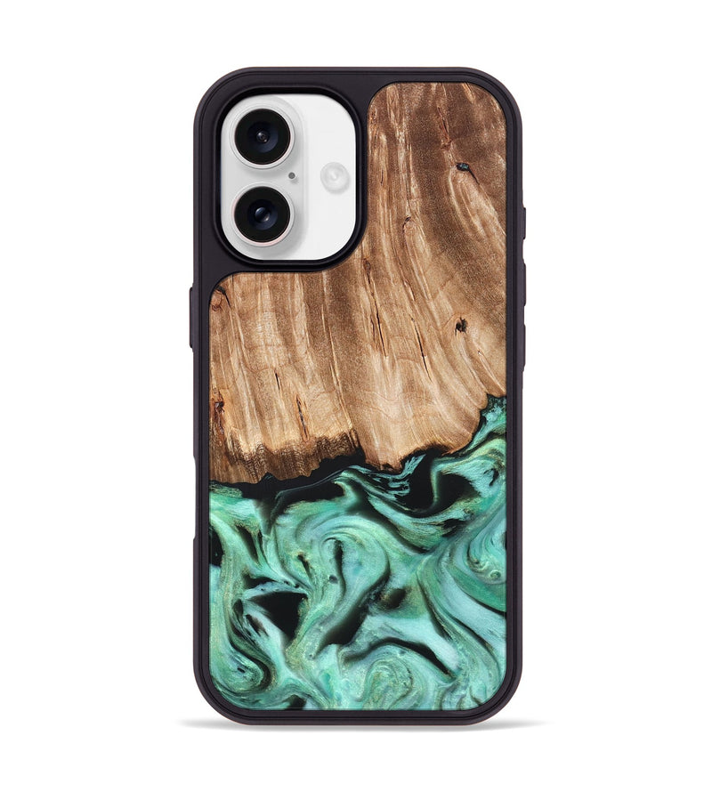 iPhone 17 Wood Phone Case - Rufus (Green, 821188)