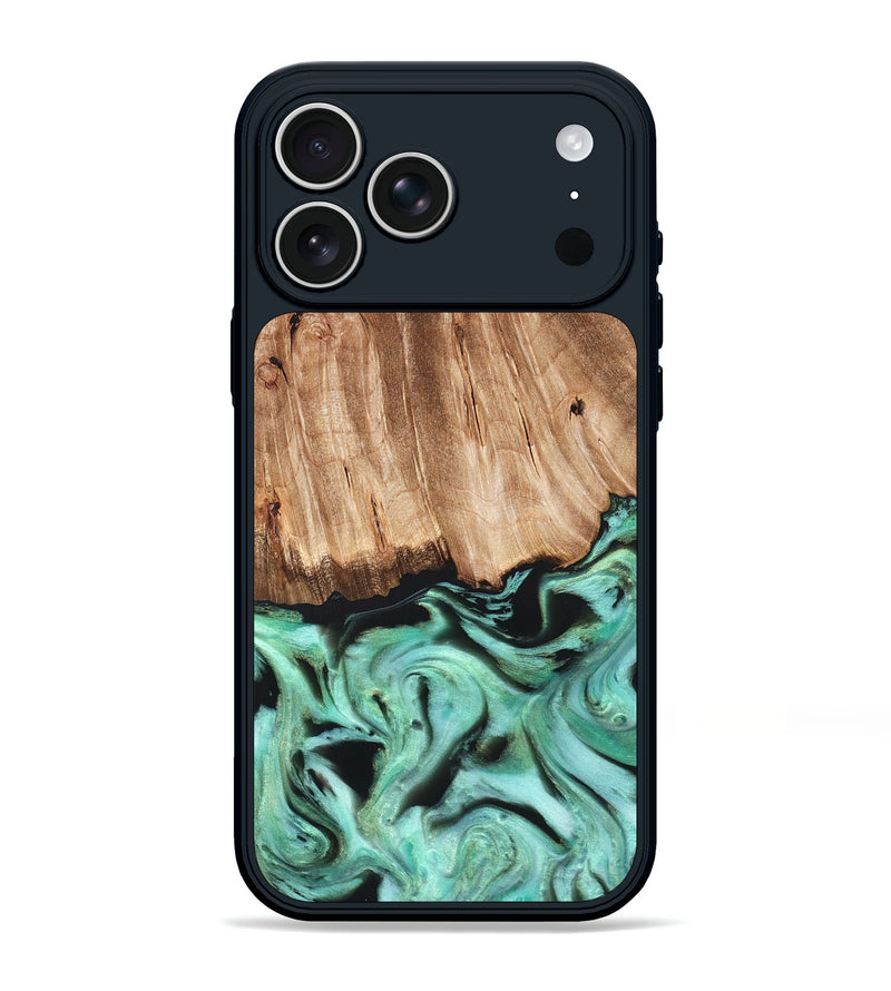 iPhone 17 Pro Max Wood Phone Case - Rufus (Green, 821188)