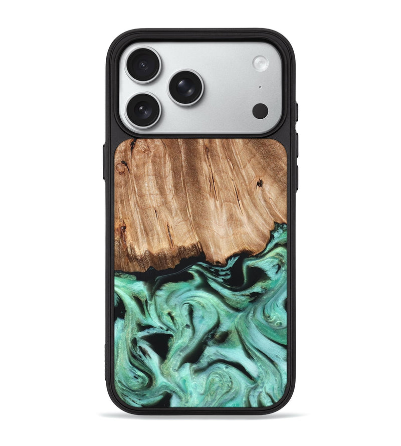 iPhone 18 Pro Max Wood Phone Case - Rufus (Green, 821188)