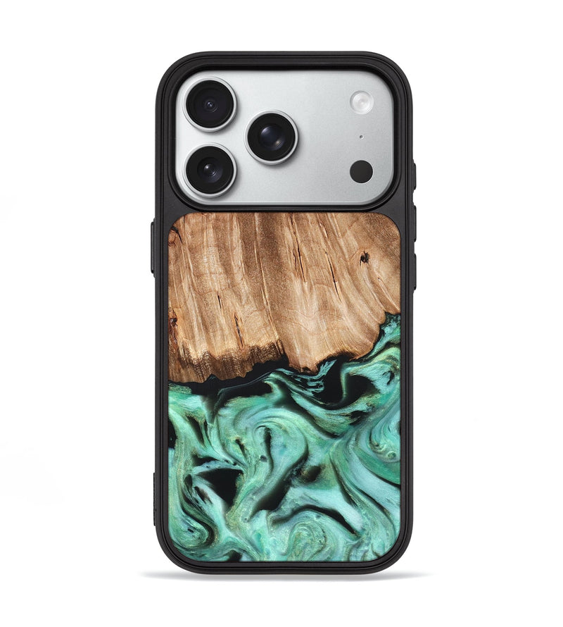 iPhone 18 Pro Wood Phone Case - Rufus (Green, 821188)