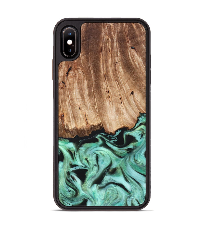 iPhone Xs Max Wood Phone Case - Rufus (Green, 821188)