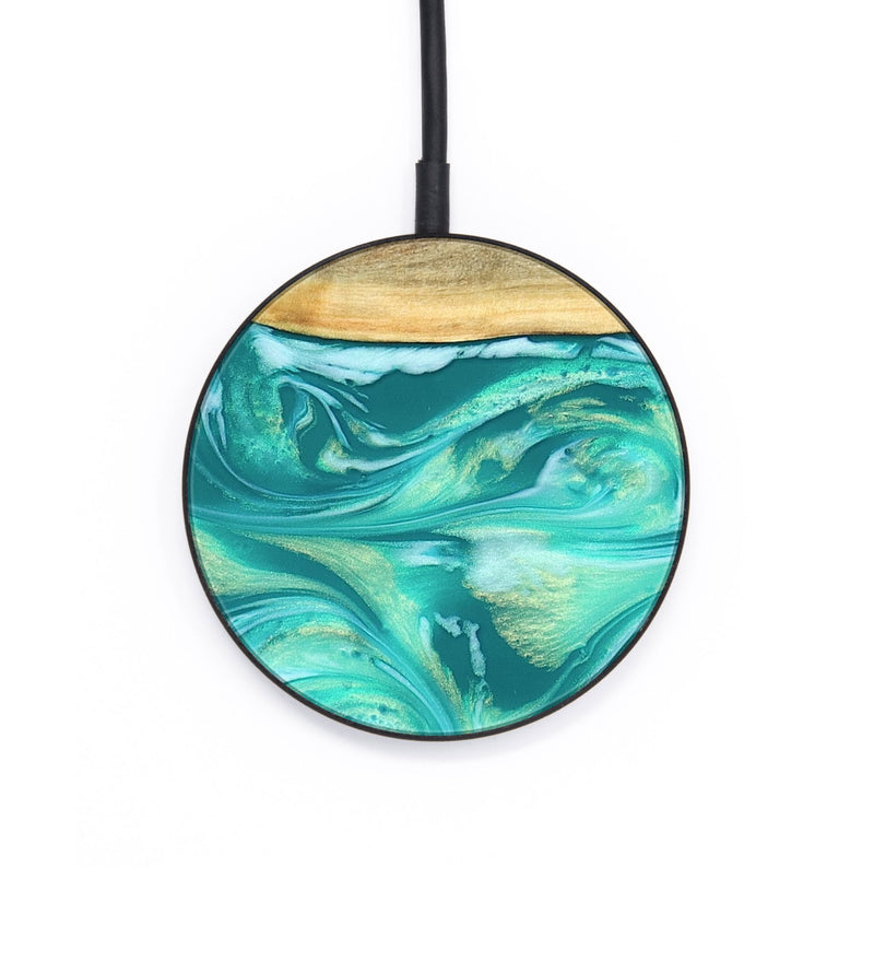Circle Wood Wireless Charger - Matteo (Green, 821189)