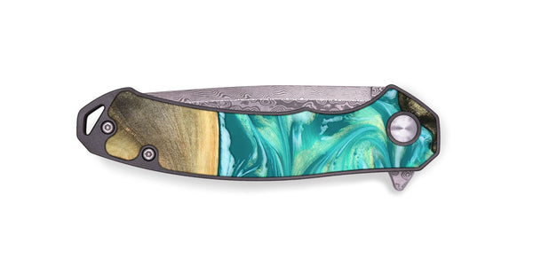 EDC Wood Pocket Knife - Matteo (Green, 821189)