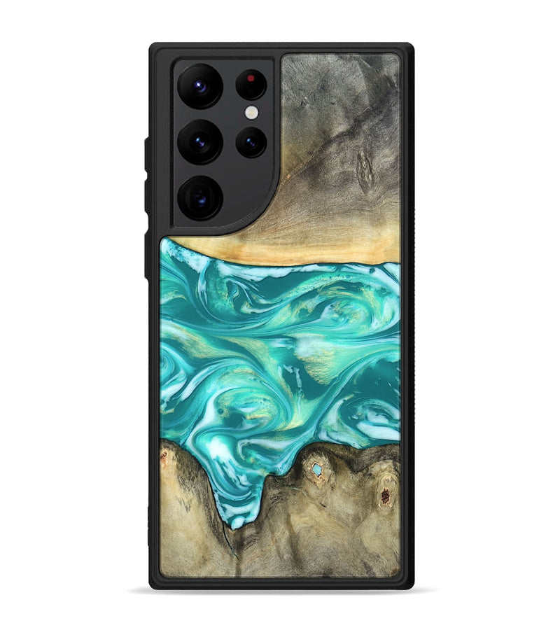 Galaxy S22 Ultra Wood Phone Case - Matteo (Green, 821189)
