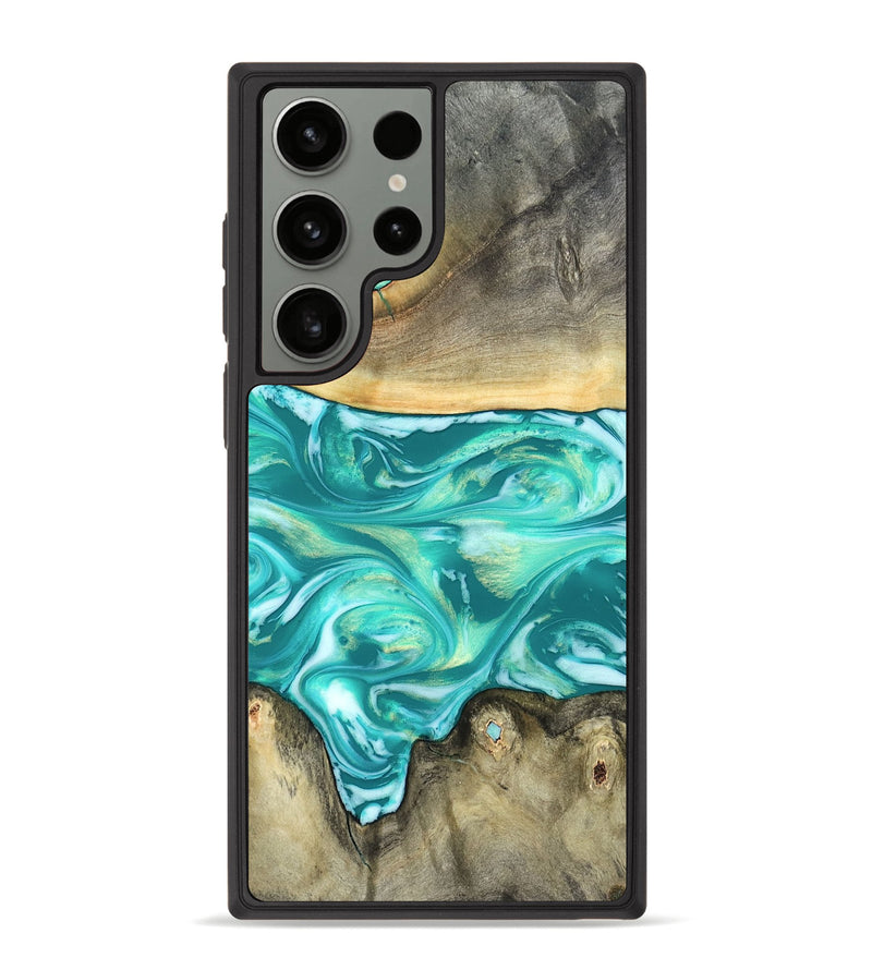 Galaxy S23 Ultra Wood Phone Case - Matteo (Green, 821189)