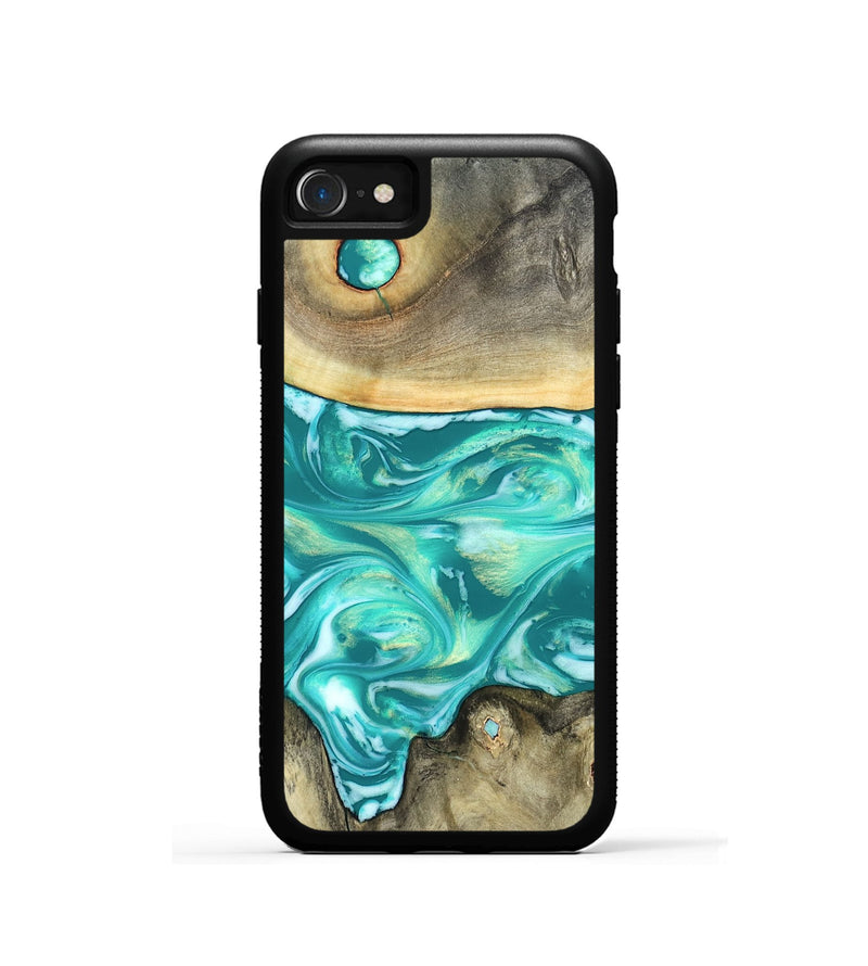 iPhone SE Wood Phone Case - Matteo (Green, 821189)