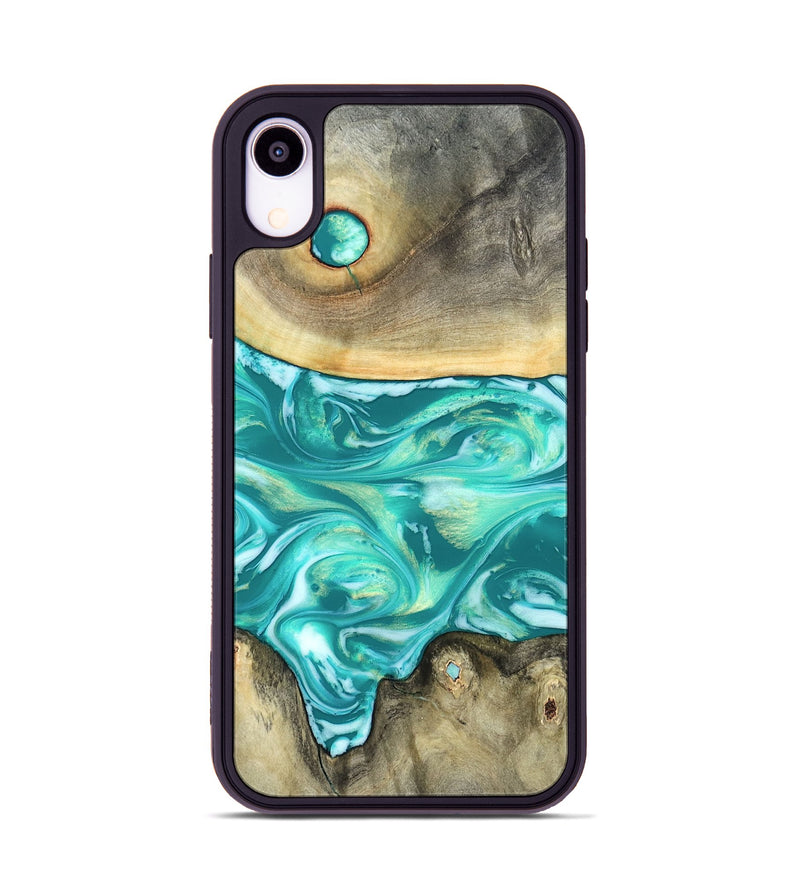 iPhone Xr Wood Phone Case - Matteo (Green, 821189)