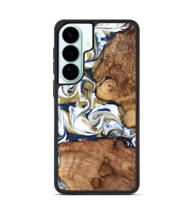 Galaxy S26 Plus Wood Phone Case - Talia (Teal & Gold, 821196)