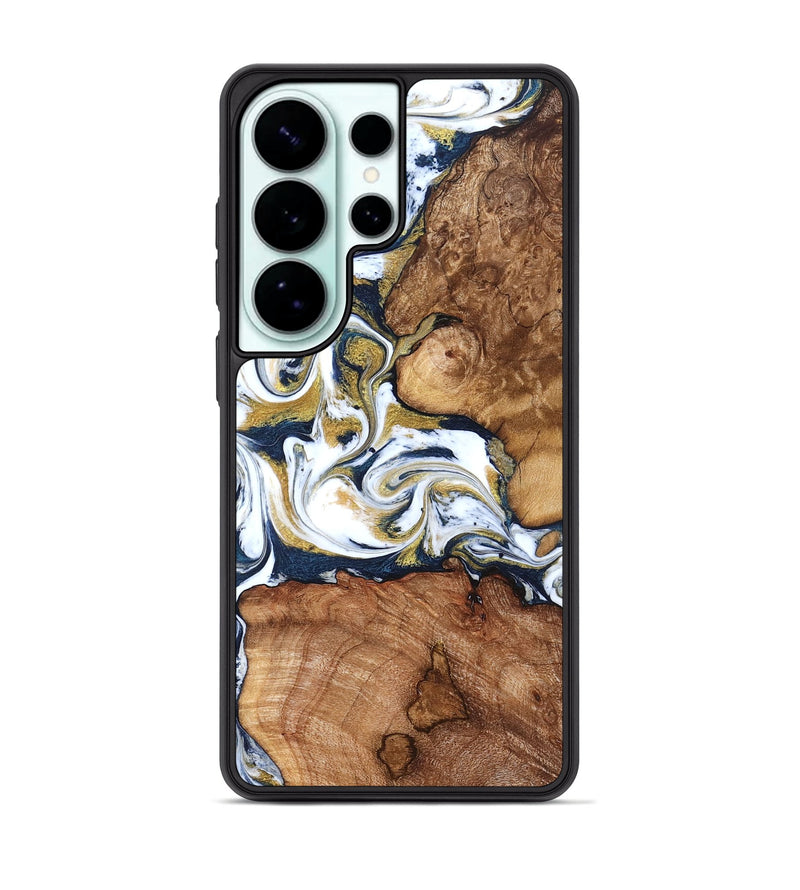 Galaxy S26 Ultra Wood Phone Case - Talia (Teal & Gold, 821196)