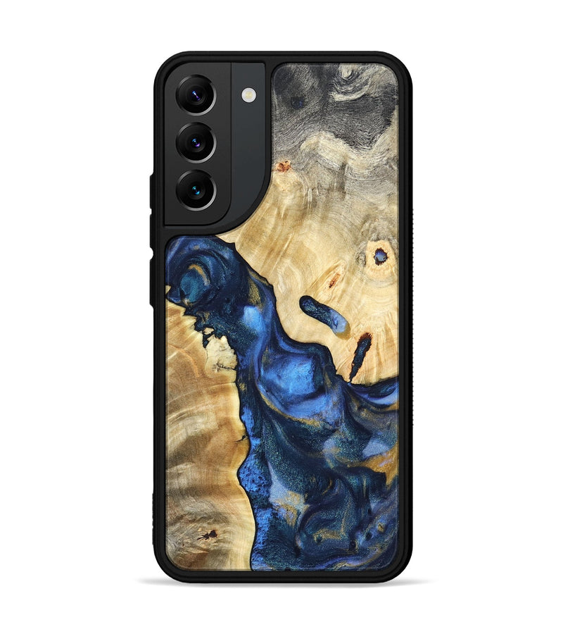 Galaxy S22 Plus Wood Phone Case - Hobson (Teal & Gold, 821202)