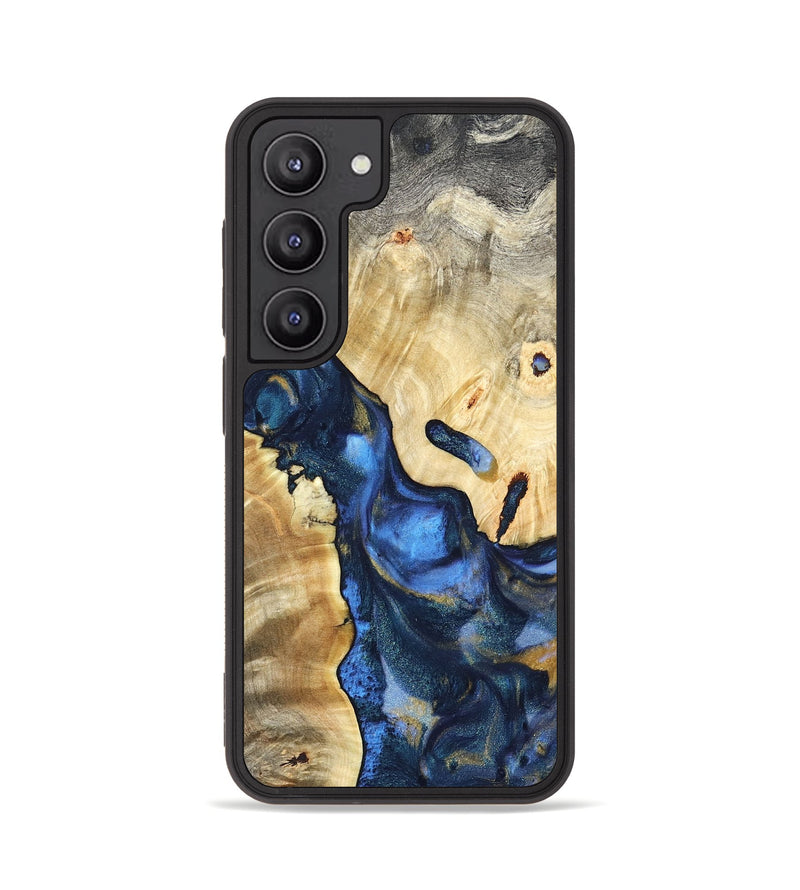 Galaxy S23 Wood Phone Case - Hobson (Teal & Gold, 821202)