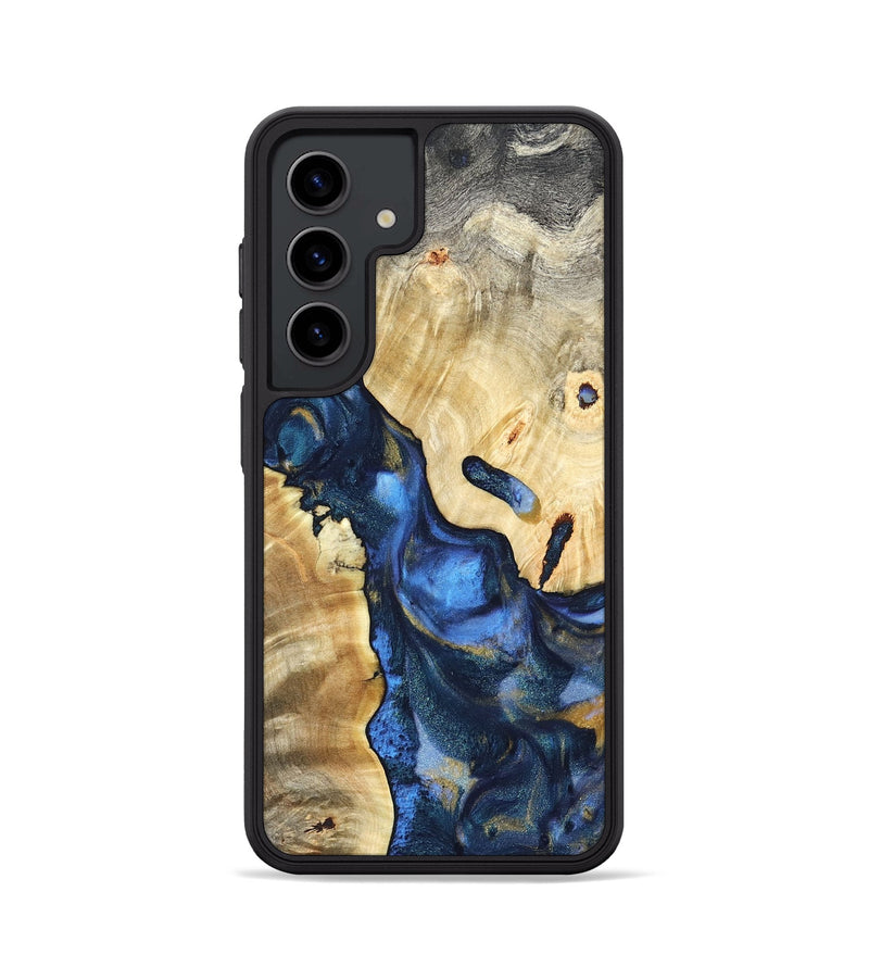 Galaxy S24 Wood Phone Case - Hobson (Teal & Gold, 821202)