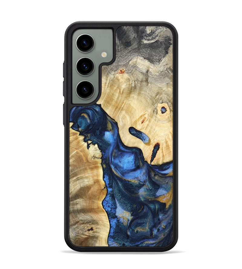 Galaxy S24 Plus Wood Phone Case - Hobson (Teal & Gold, 821202)