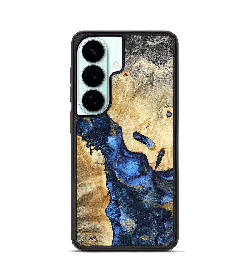Galaxy S26 Wood Phone Case - Hobson (Teal & Gold, 821202)