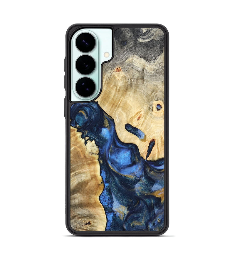 Galaxy S26 Plus Wood Phone Case - Hobson (Teal & Gold, 821202)