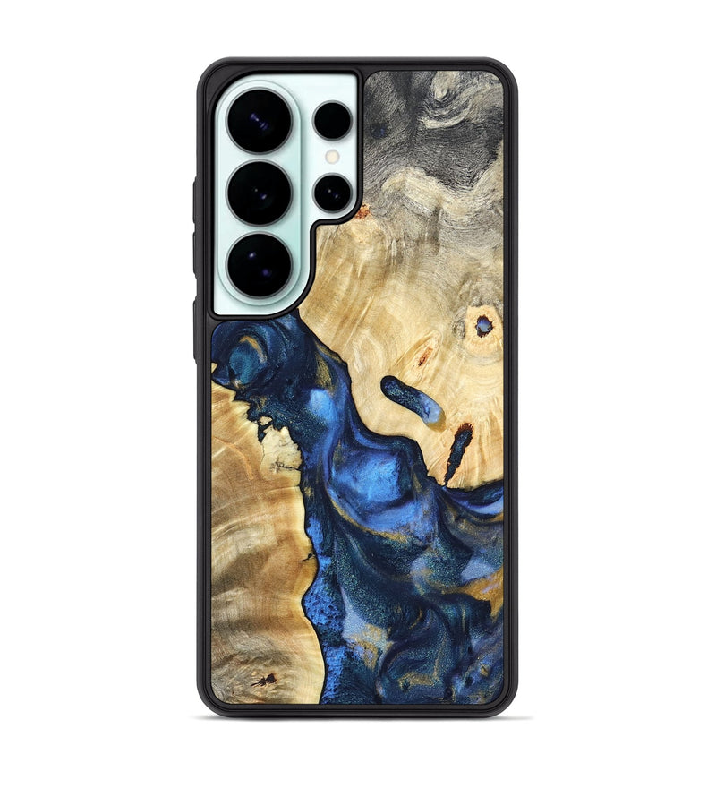 Galaxy S26 Ultra Wood Phone Case - Hobson (Teal & Gold, 821202)