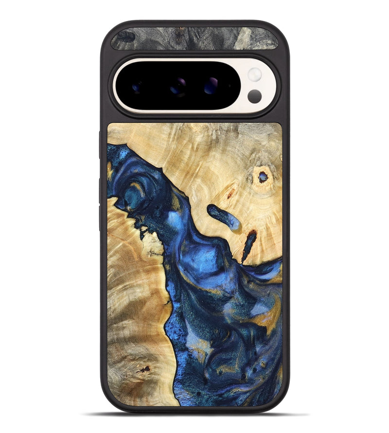 Pixel 9 Pro XL Wood Phone Case - Hobson (Teal & Gold, 821202)