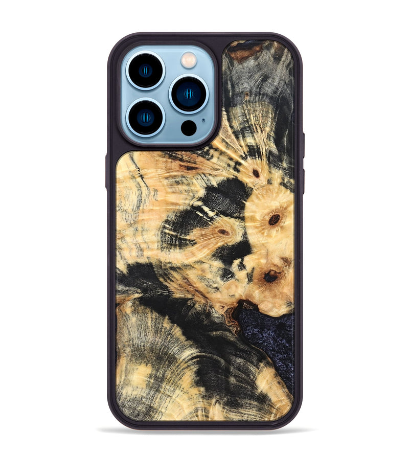 iPhone 14 Pro Max Wood Phone Case - Raymond (Wood Burl, 821206)