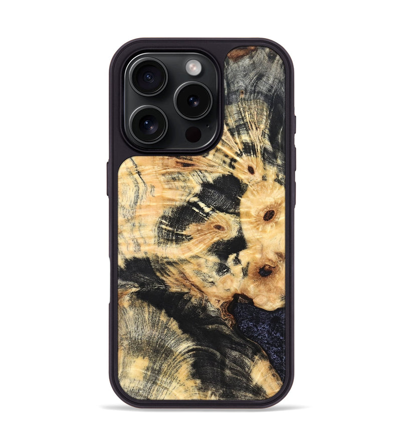 iPhone 16 Pro Wood Phone Case - Raymond (Wood Burl, 821206)