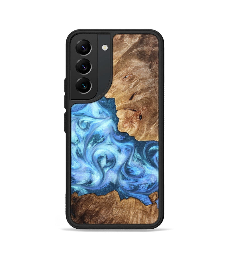 Galaxy S22 Wood Phone Case - Kiarra (Blue, 821207)