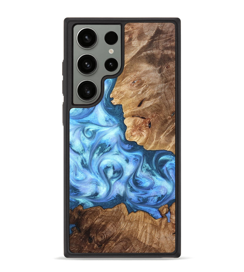 Galaxy S23 Ultra Wood Phone Case - Kiarra (Blue, 821207)