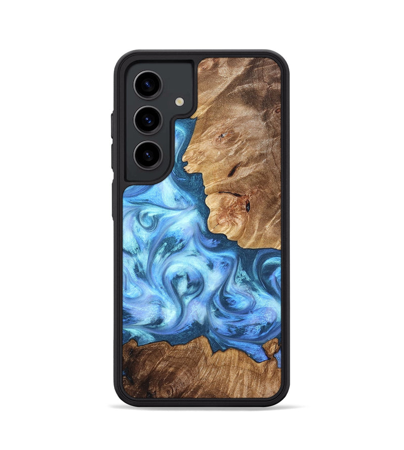 Galaxy S24 Wood Phone Case - Kiarra (Blue, 821207)