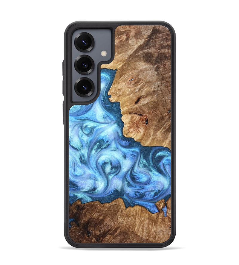 Galaxy S25 Plus Wood Phone Case - Kiarra (Blue, 821207)