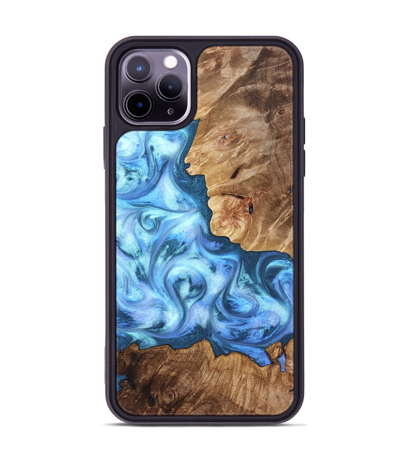 iPhone 11 Pro Max Wood Phone Case - Kiarra (Blue, 821207)