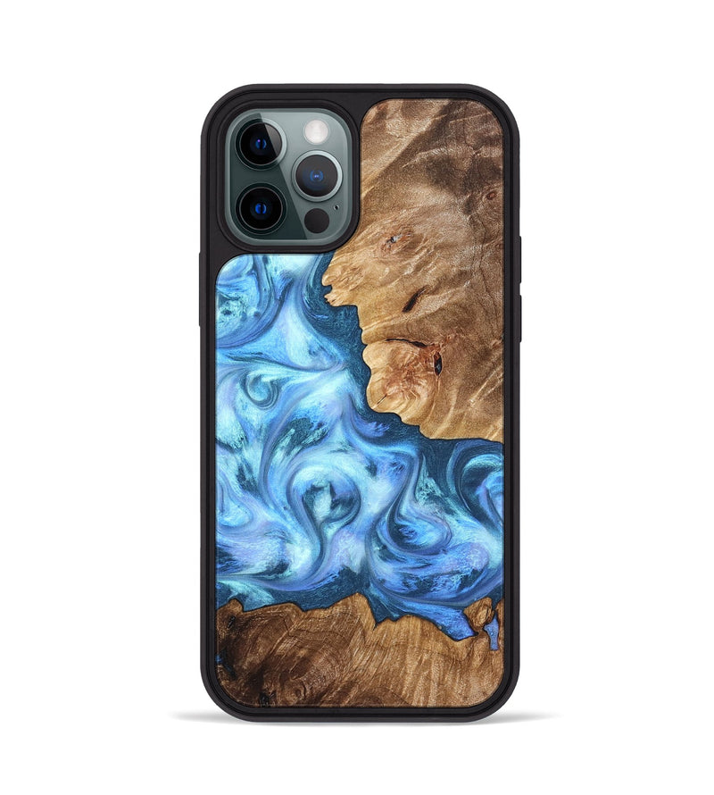 iPhone 12 Pro Wood Phone Case - Kiarra (Blue, 821207)