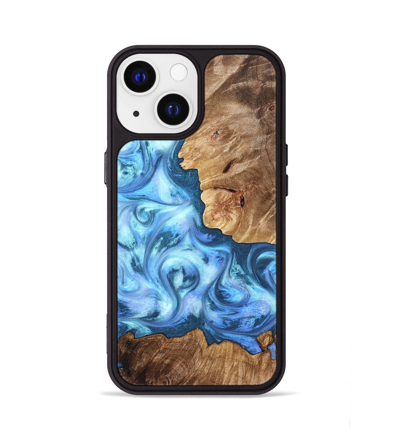 iPhone 13 Wood Phone Case - Kiarra (Blue, 821207)