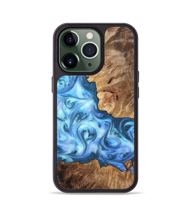 iPhone 13 Pro Wood Phone Case - Kiarra (Blue, 821207)