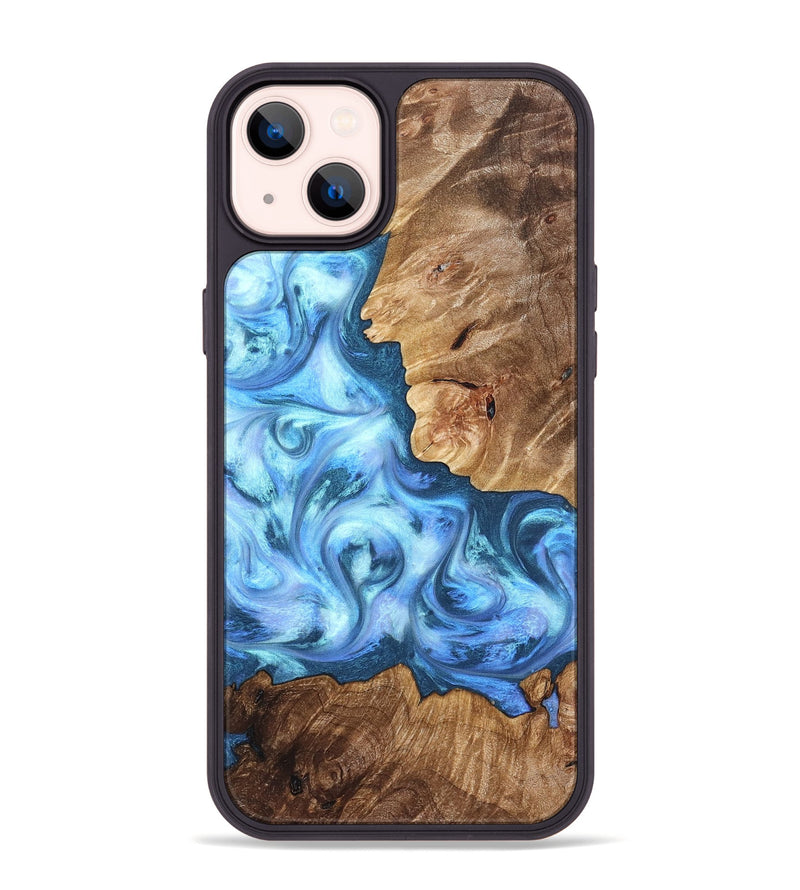 iPhone 14 Plus Wood Phone Case - Kiarra (Blue, 821207)