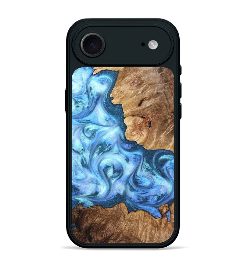 iPhone 17 Air Wood Phone Case - Kiarra (Blue, 821207)