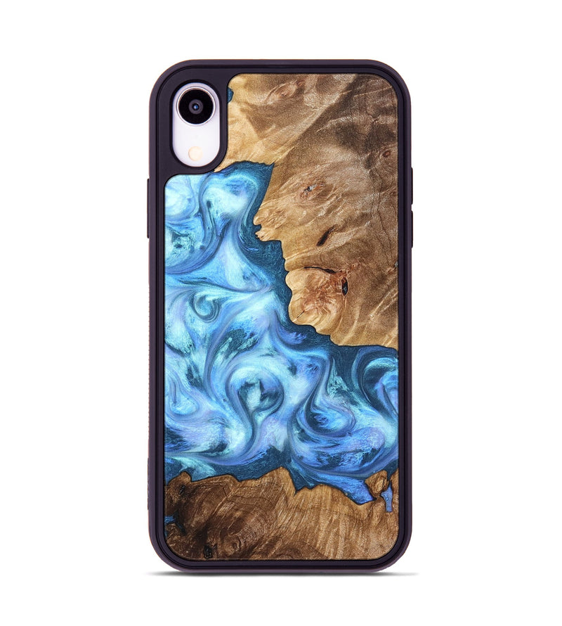 iPhone Xr Wood Phone Case - Kiarra (Blue, 821207)