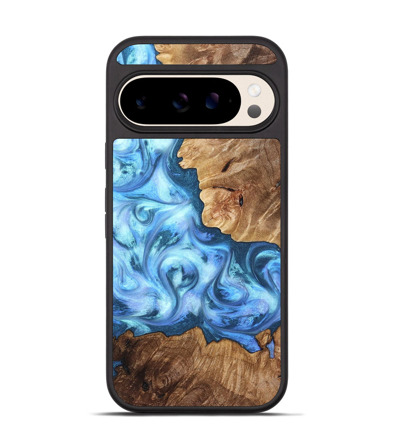 Pixel 10 Wood Phone Case - Kiarra (Blue, 821207)