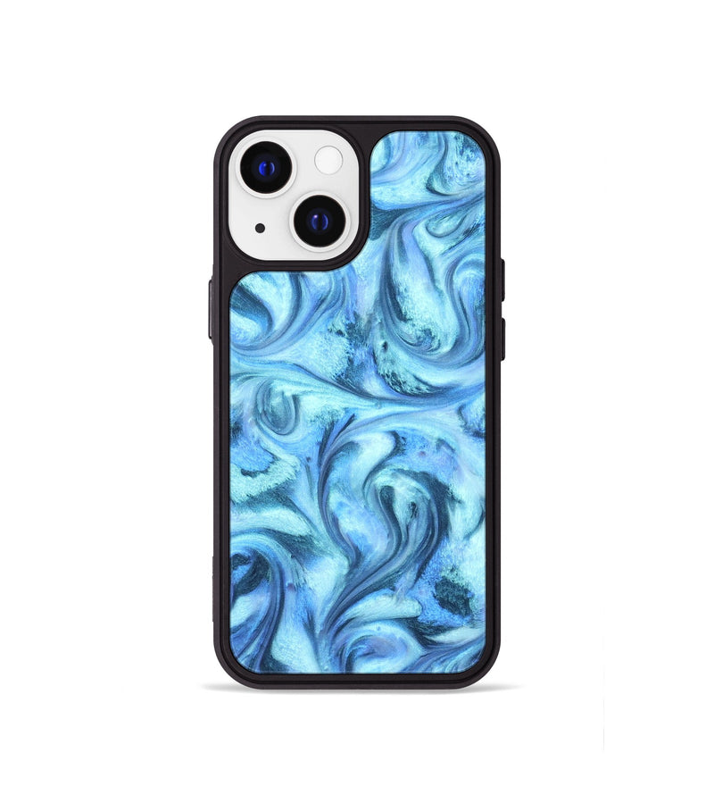 iPhone 13 mini ResinArt Phone Case - Kya (Blue, 821208)