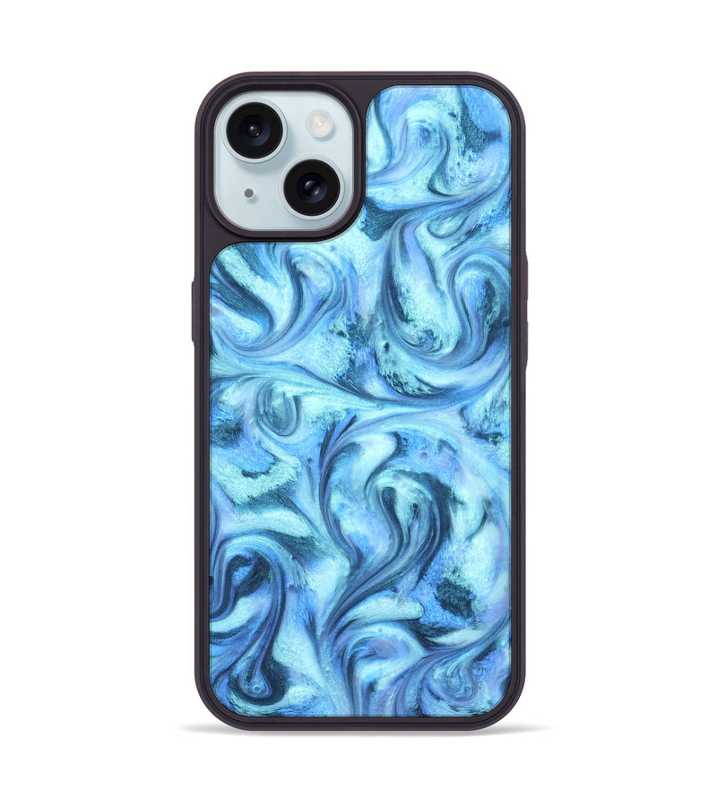 iPhone 15 ResinArt Phone Case - Kya (Blue, 821208)