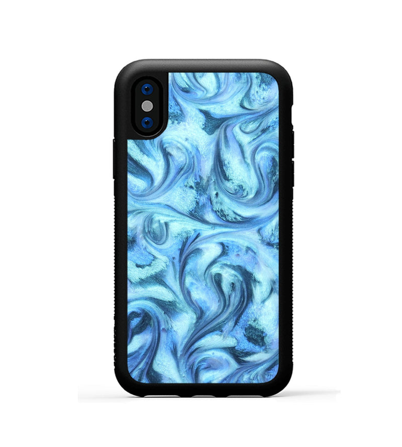 iPhone Xs ResinArt Phone Case - Kya (Blue, 821208)