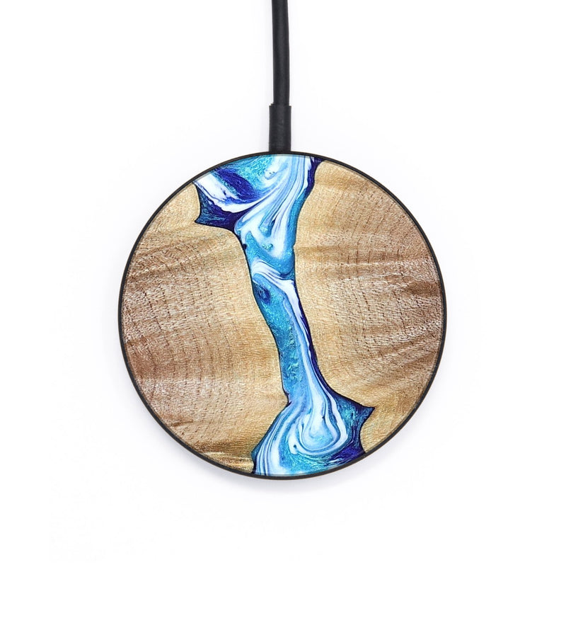 Circle Wood Wireless Charger - Leyla (Blue, 821210)