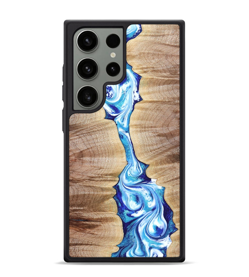 Galaxy S24 Ultra Wood Phone Case - Leyla (Blue, 821210)