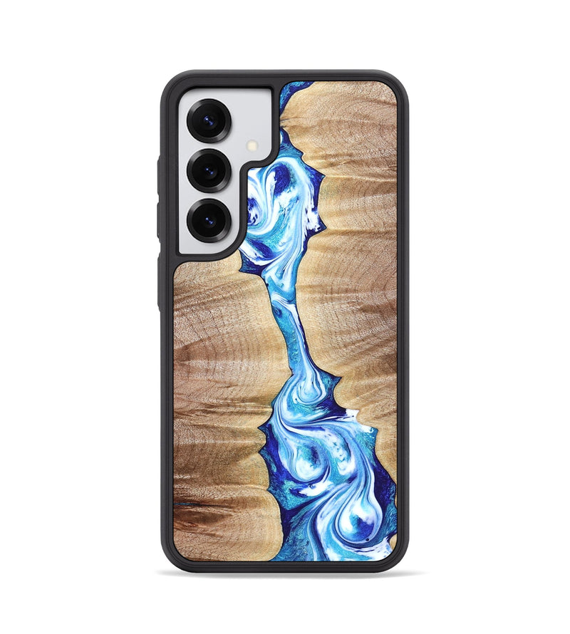Galaxy S25 Wood Phone Case - Leyla (Blue, 821210)